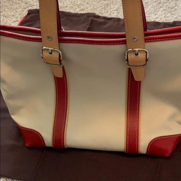 Coach leather/canvas tote - Picture 4 of 10
